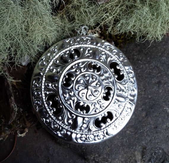 Bright Silver Stamping Round Medalion 54mm Made in the USA