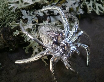 Silver Plated Stamping Spider Made in the USA