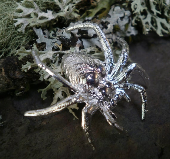 Silver Plated Stamping Spider Made in the USA