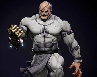 Hand-Painted 1/6 Scale Resin Print Figurine – Galactic Warlord with Diorama Base