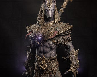 Anubis - Antiguo guerrero guardián de la muerte • Estatua a escala 1/6 o 1/4