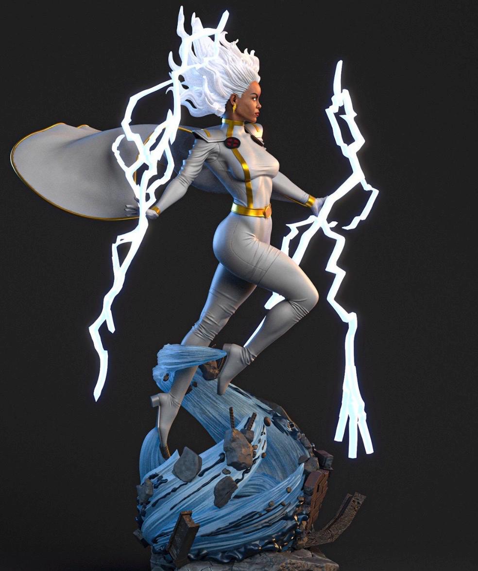 Electric Ascendant Female Statue – Resin Figurine Hand-painted - Etsy
