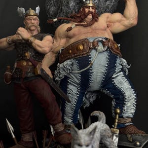 The Brave Gaul and His Mighty Friend custom diorama 1/6