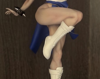 Girl Fighter Statue - Hand-Painted Martial Arts Figurine – 1:6