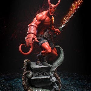 Hellbound Protector custom statue figure 45cm
