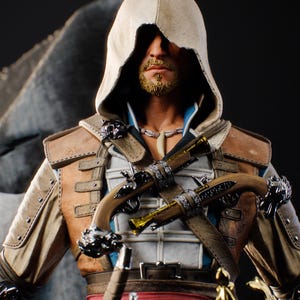 Custom Pirat Assassine Figur - bemalte Skulptur aus Resin (Maßstab 1:6)