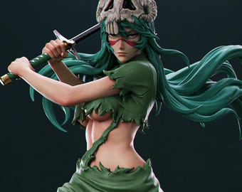Custom Masked Warrior Nelliel Girl Figurine – 1/6 Scale hand Painted Statue
