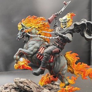 炎の騎士像 フィギュア 彫像