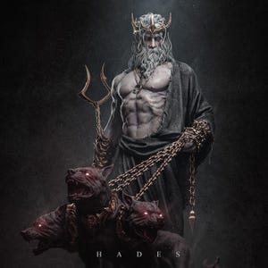 Hades Hand-Painted 1/6 Scale Custom Figurine – Underworld Greek God with Cerberus