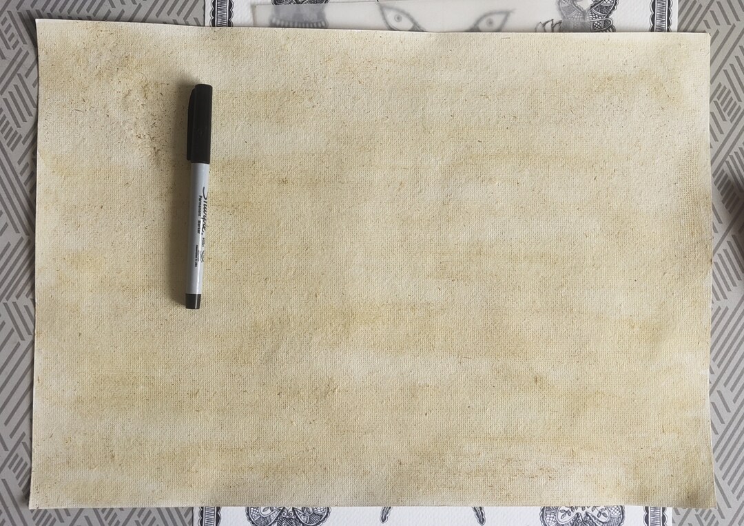 Cow Dung Treated Handmade Sheet, Cow Dung Paper, Gobar Painting, Indian Handmade Paper, Natural