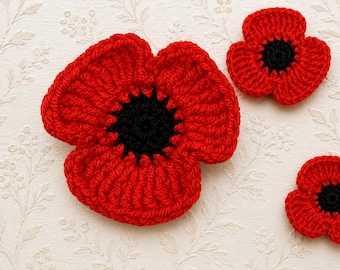 Crochet Poppy Pattern | Amigurumi Flower, Beginner Friendly (PDF Pattern)