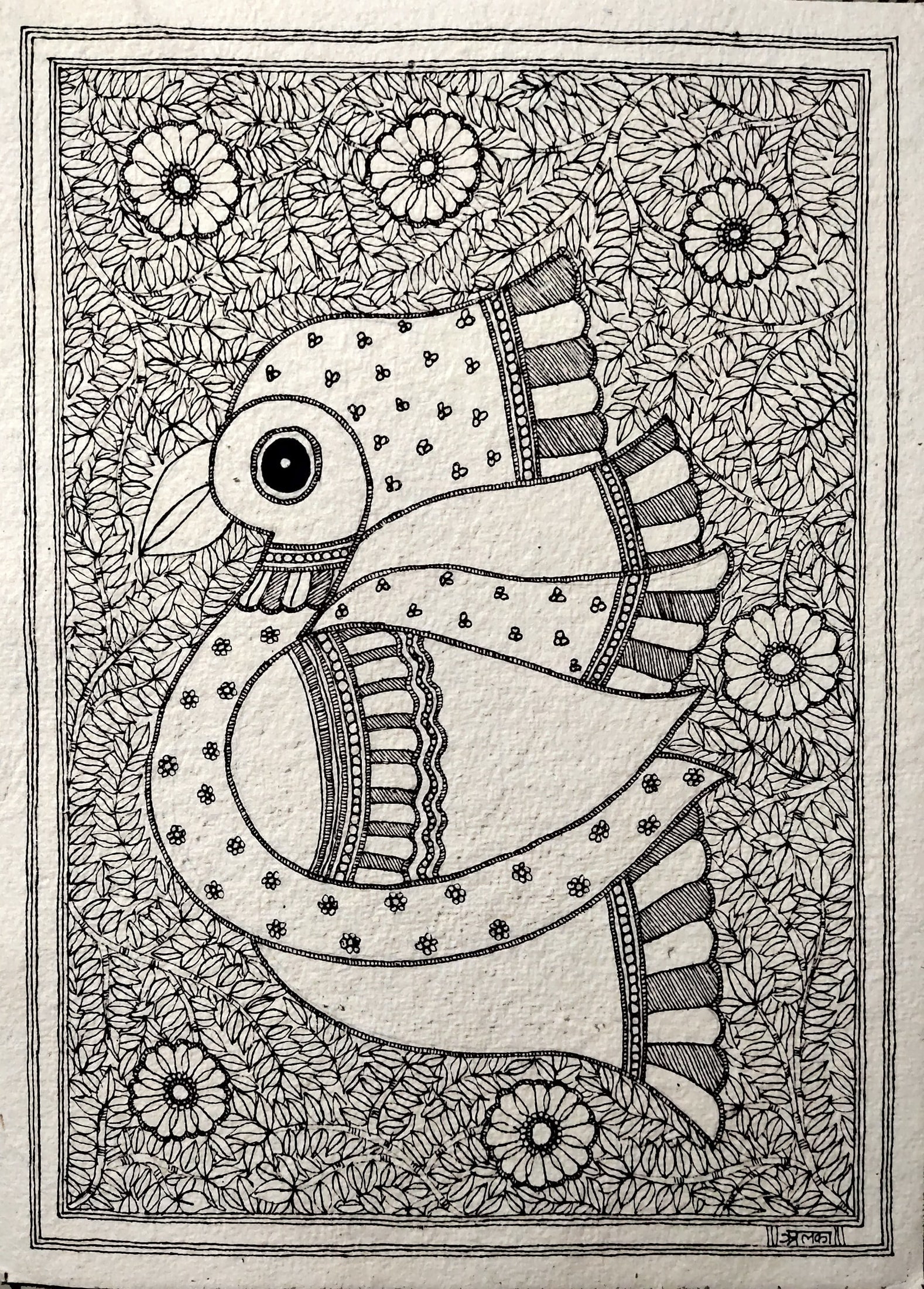 Make Madhubani Paintings with Textile Designing Techniques