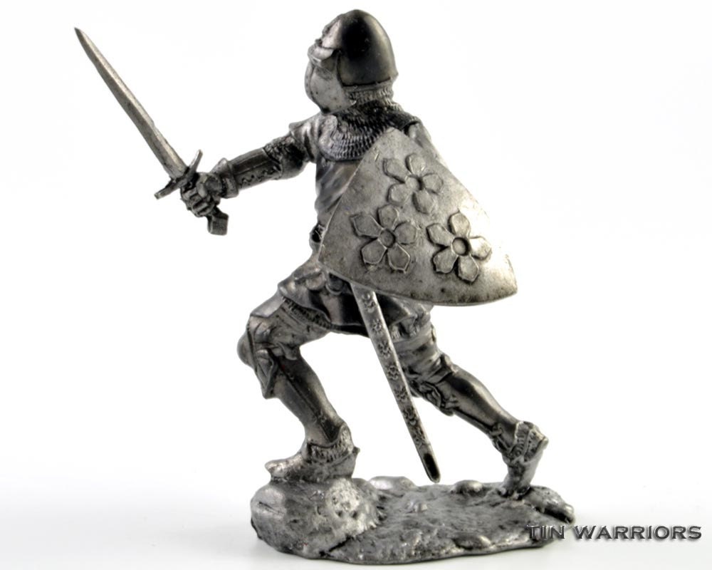 Knight 14th century 1:32 Soldier Metal Castings tin 54mm England 