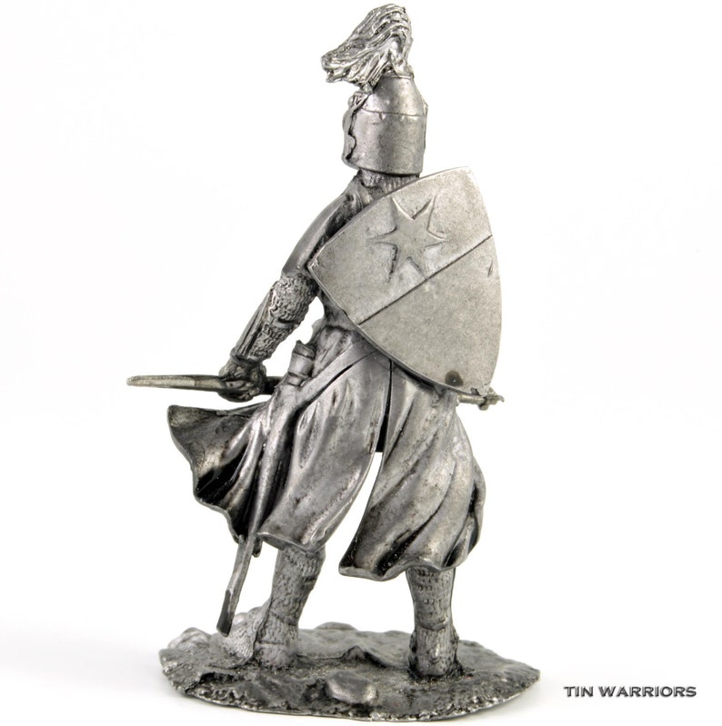 Tin toy soldiers shop Knight Middle ages metal miniature sculpture Toy soldier Collection 54mm 132 miniature figurine