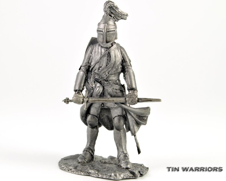 Tin toy soldiers shop Knight Middle ages metal miniature sculpture Toy soldier Collection 54mm 132 miniature figurine