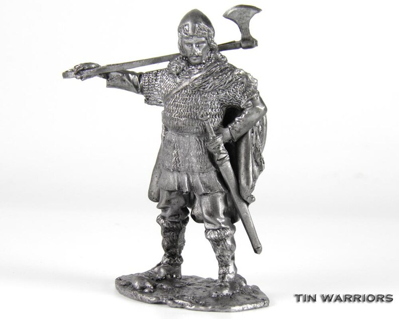 Viking With Axe 8th Century Metal Sculpture. Collection 54mm Etsy
