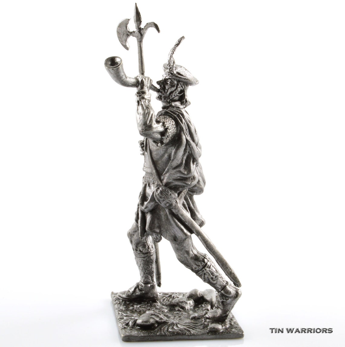 Scottish Warrior With a Lochaber Axe 17th Century Metal Etsy