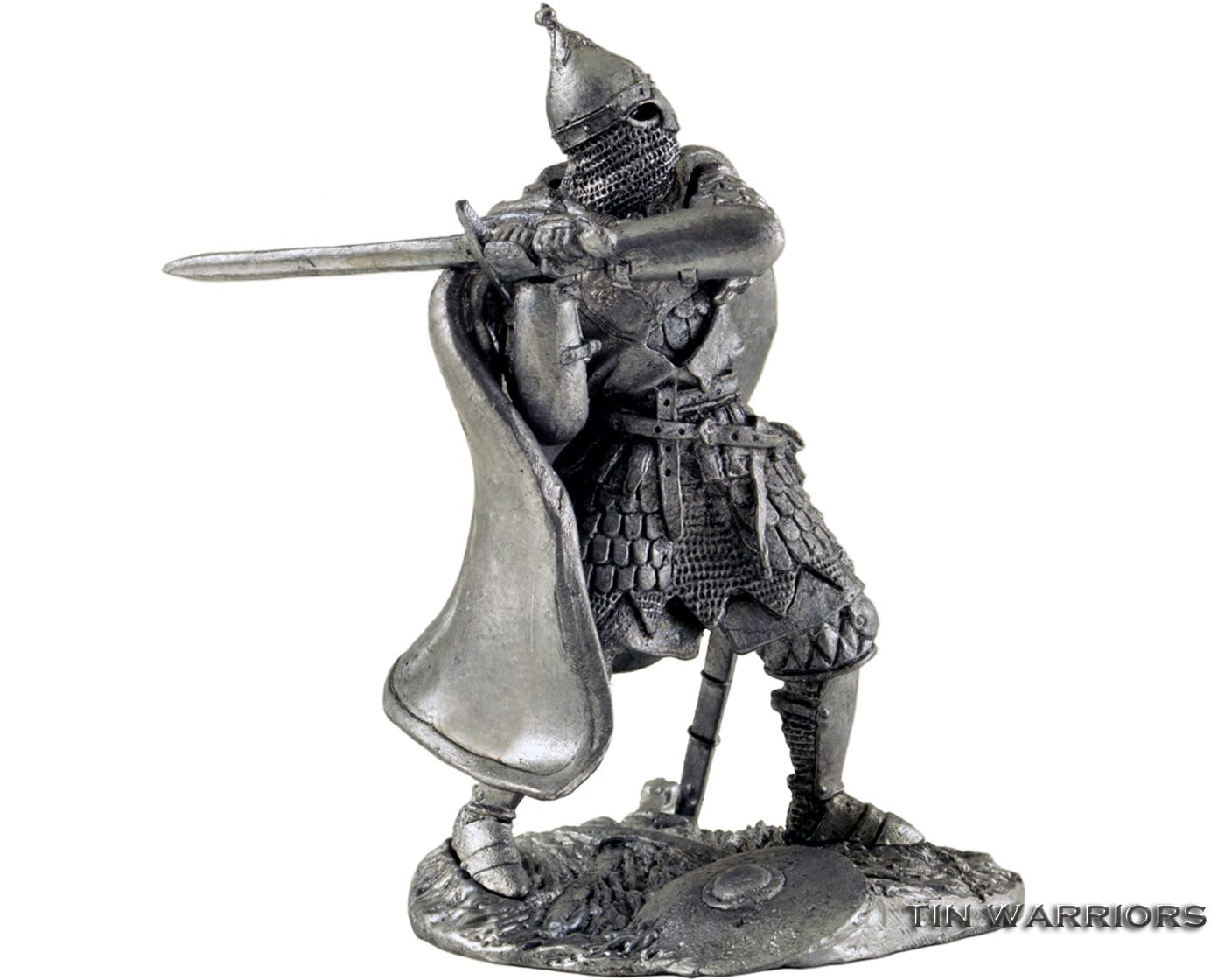 Tin toy soldiers.54mm miniature figurine Heavy Russian warrior metal sculpture 