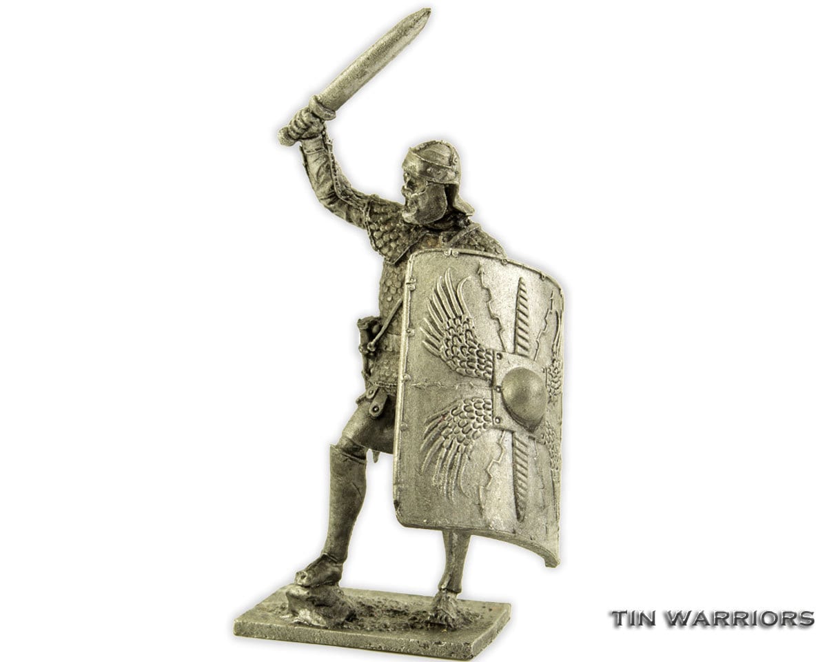 end of 2nd to late 3rd Century A tin toy soldiers unpainted  54mm Roman Officer 