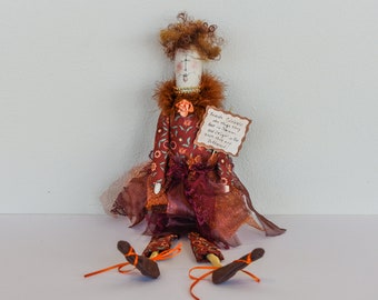 Friends Celebrate the Things they have in Common...and Delight in the Ways they are Different! - Whimsical Handmade Doll