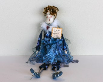 If Not for Stress, I'd Have No Energy at All! - Whimsical Doll