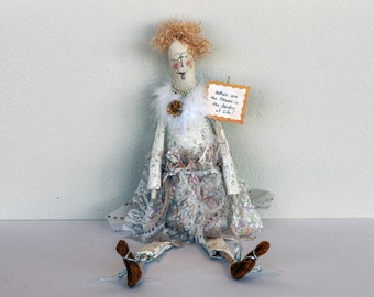 Mothers are the Flowers in the Garden of Life! - Whimsical Handmade Doll