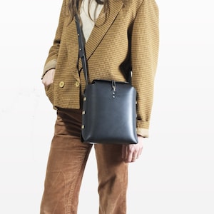 Leather Bucket Bag - "Paris Metro" Version