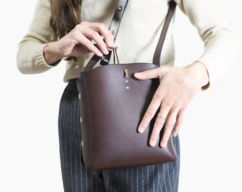 Dark Brown Bucket Bag