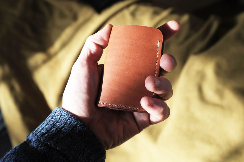 Slim Leather Wallet Card Holder Kondo image 2