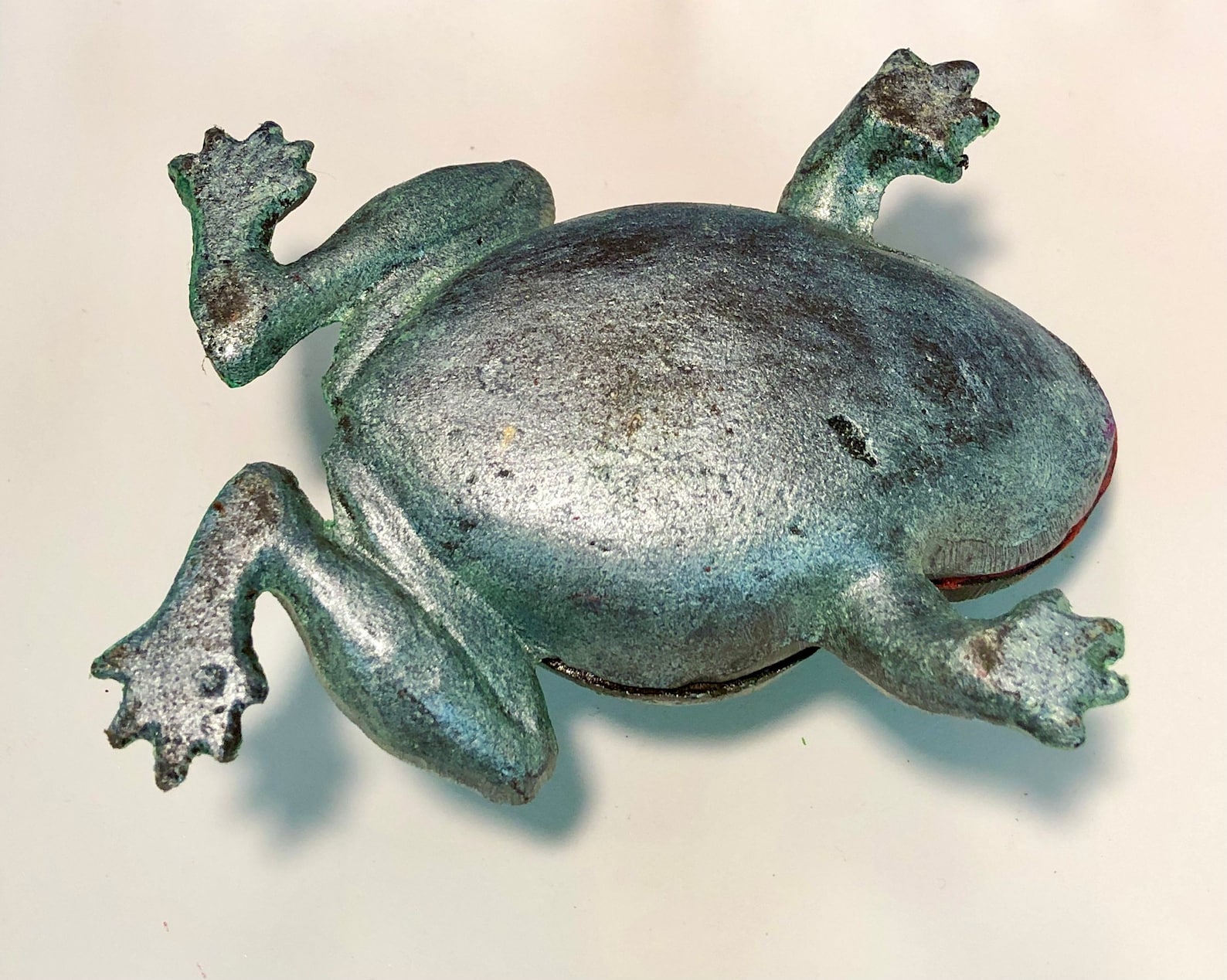 Vintage Hand Painted Metal Frog Toad Box - Etsy