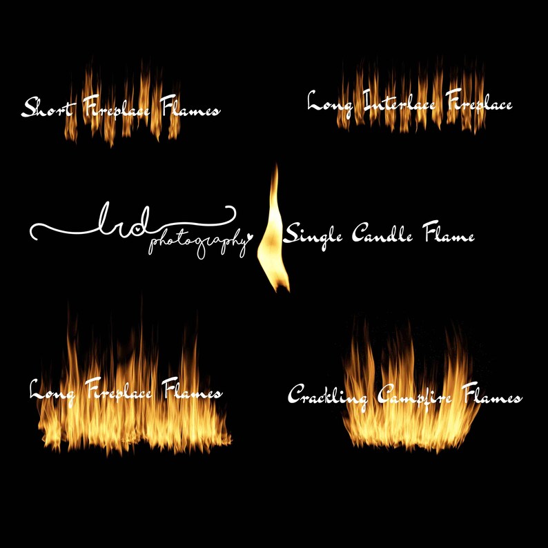 Digital BackdropCampfire and fireplace flamesOverlaysBundle SetNewbornBabyChildrenFamilyPhotographyPropcracklingPNGCandle