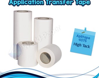 12/" x 300 ft RTape R-Tape 4075 Application Transfer Tape ApliTape Vinyl Cut