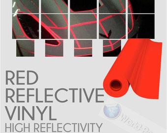 Orange Reflective Vinyl Adhesive Sign Plotter High Reflectivity 12/"x 5 Feet