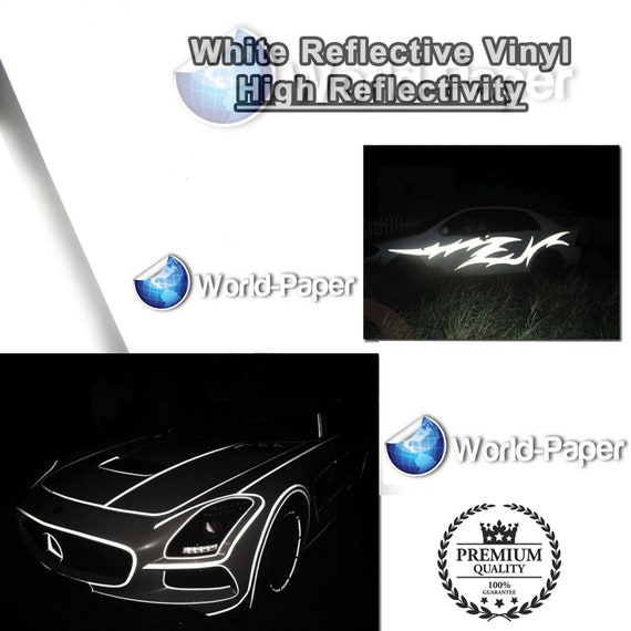 12/" x 5/' ORANGE Reflective Vinyl Adhesive Cutter Sign Hight Reflectivity