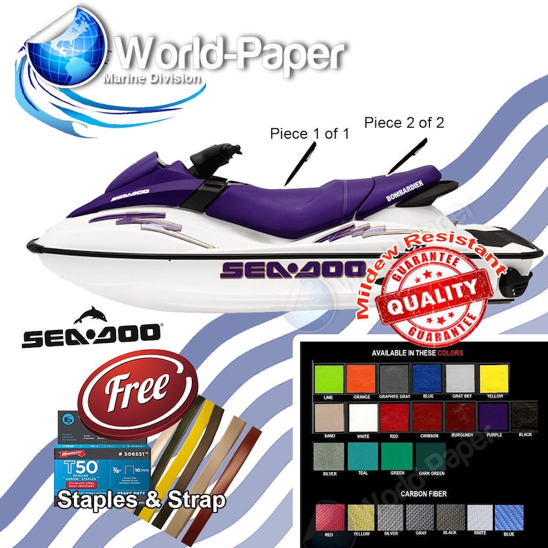 Jet Ski GTS-GTI-GTX Sea Doo Seat Cover 02-067 Purple *new* :