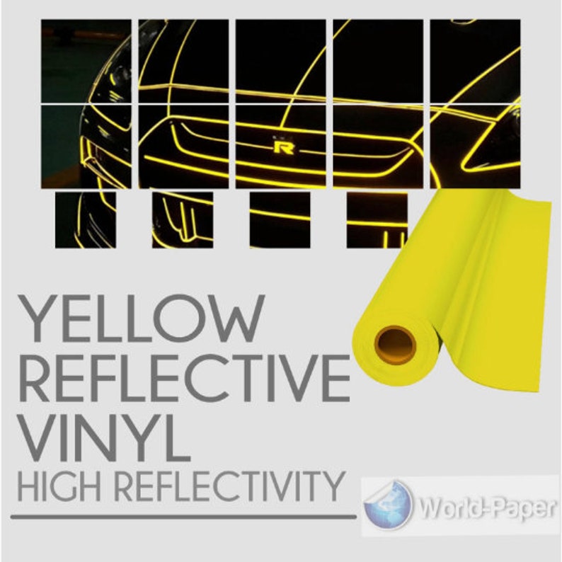 Green Reflective 24/"x 25 Feet Vinyl Adhesive Sign Plotter Hight Reflectivity