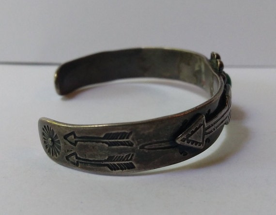 Small child/ baby VINTAGE NAVAJO Indian sterling … - image 4