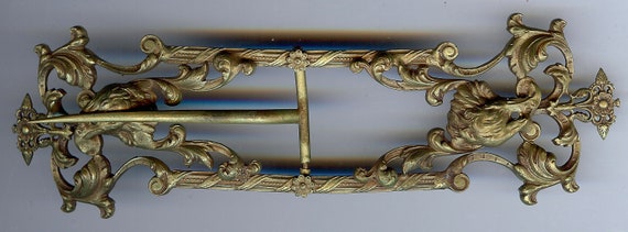 LARGE BEAUTIFUL VINTAGE art nouveau ornate brass … - image 1