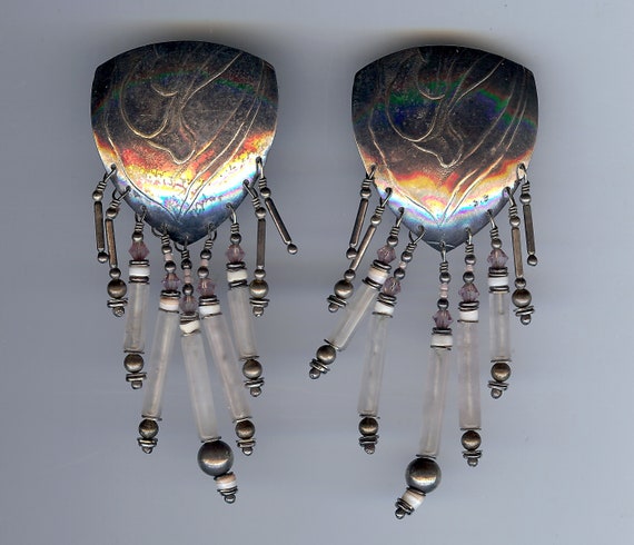 Large script signed TABRA 925 sterling silver pin… - image 1