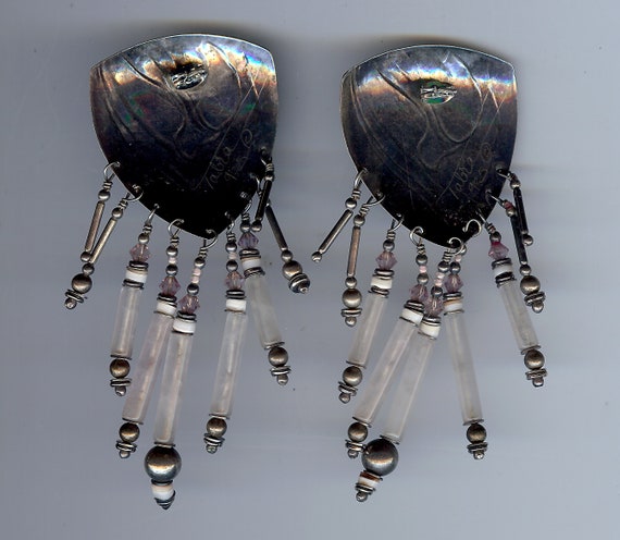 Large script signed TABRA 925 sterling silver pin… - image 2