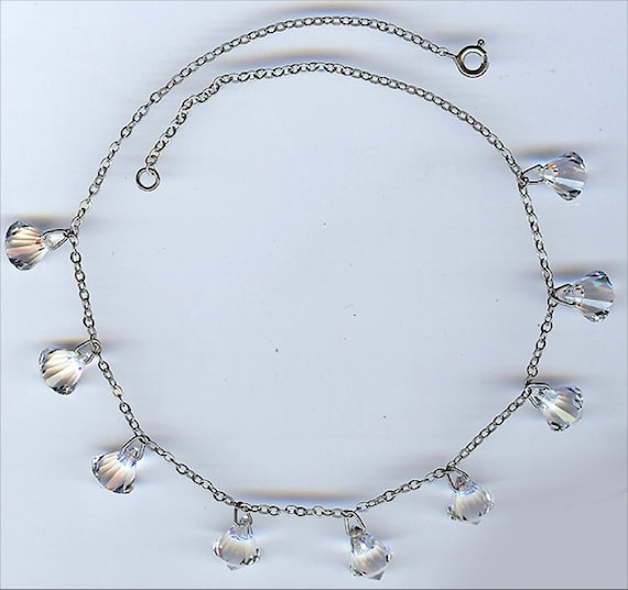 Vintage 1930's ART DECO CRYSTAL Dangles Necklace