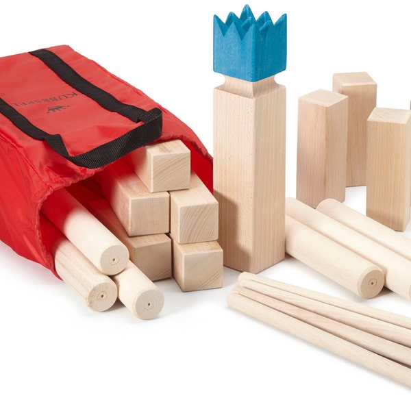 Kubb Spiel Outdoor Rasenspiel Liebhaber Geschenk für Papa Party Spiel für Strand Holzrasenwurfspiel für Abschlussfeier Geschenk für Männer Tailgate Tossing Spiel