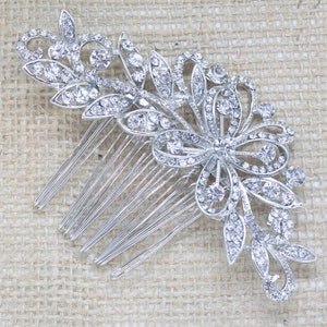 Bridal Comb, Rhinestone Comb, Bridal Comb Crystal, Wedding Crystal Hair Comb, Wedding Accessory, Bridal Headpiece, Silver Hair comb