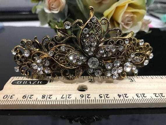Vintage Kristall-Schmetterling Haarclip - Mit Strass Besetzt, Bunt, 3D-Design (für Frauen)