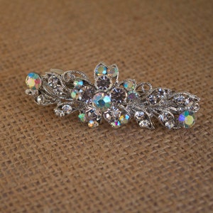 Kristall Blumen Haarspange, Französische Haarspange, Haarspange, Haarspange