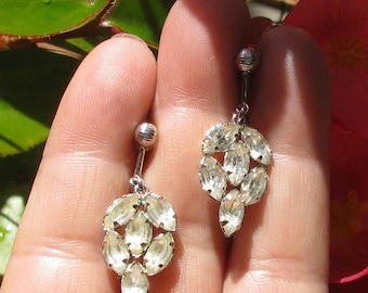 ◆VINTAGE HOLLYWOOD◆ Space Stone Ring Earrings VH249OEA008M Halley's Comet earrings in sterling silver or gold | Arcana