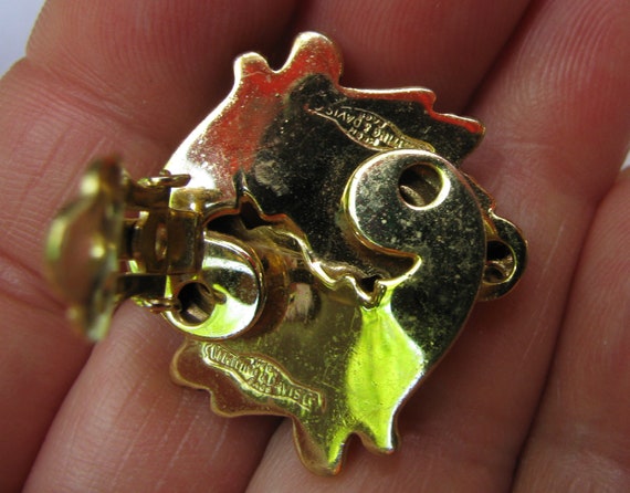 Stunning Vintage Whiting and Davis Signed Double … - image 9