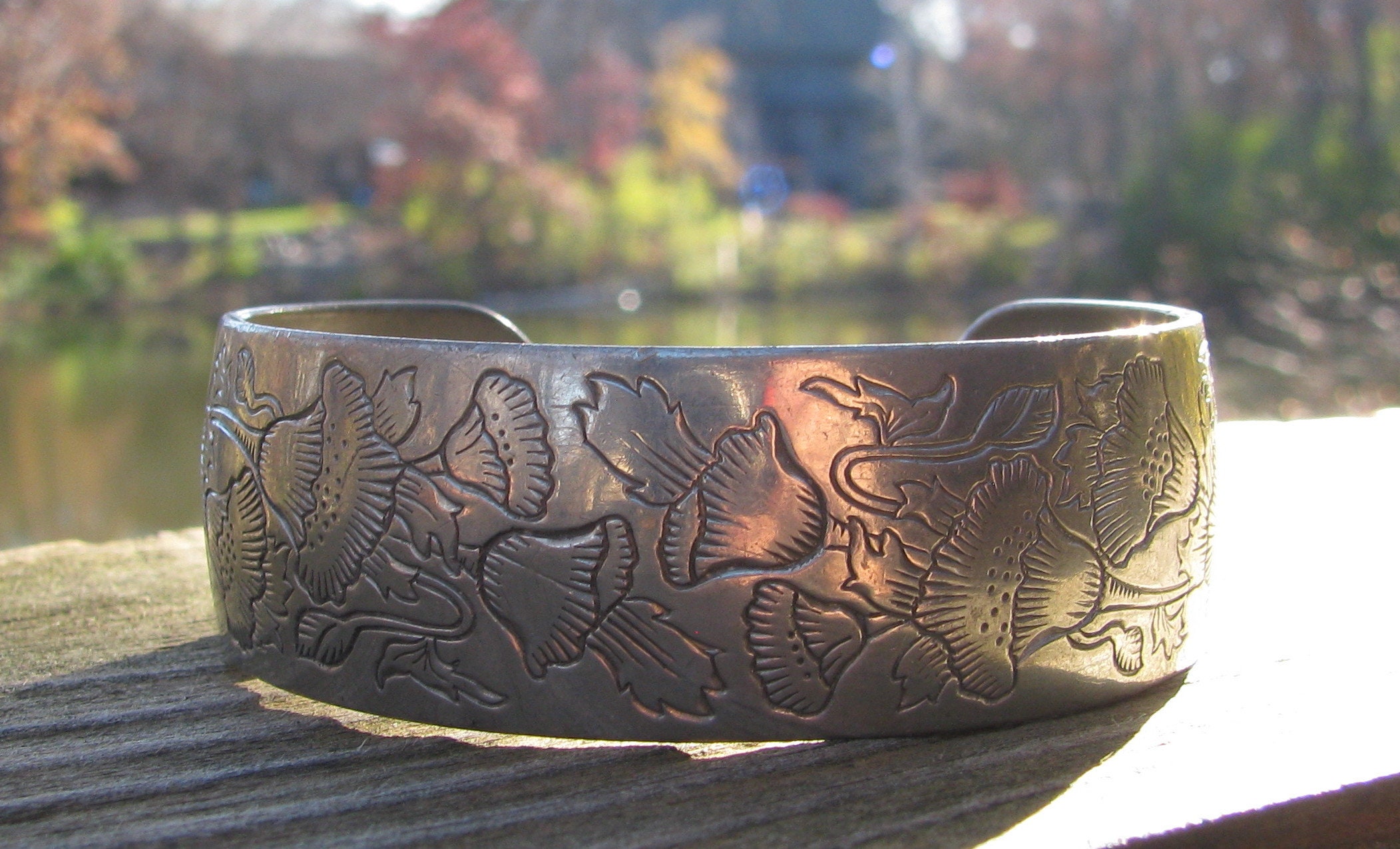 Kirk Pewter Cuff Bracelet - Etsy