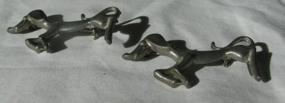 Matching Pair of Vintage Dachshund Dog Brooches, … - image 7