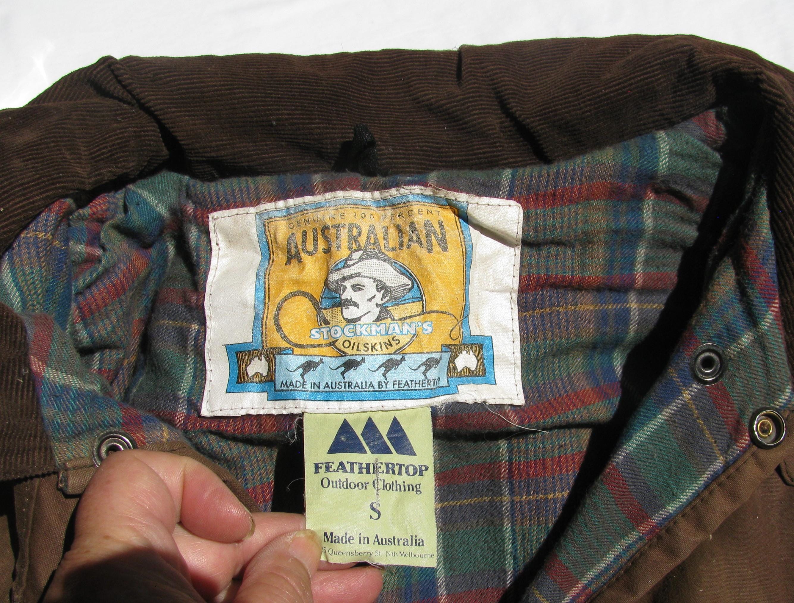 Vintage 90s The Australian Outback Oil Proof 'Stockman' Coat
